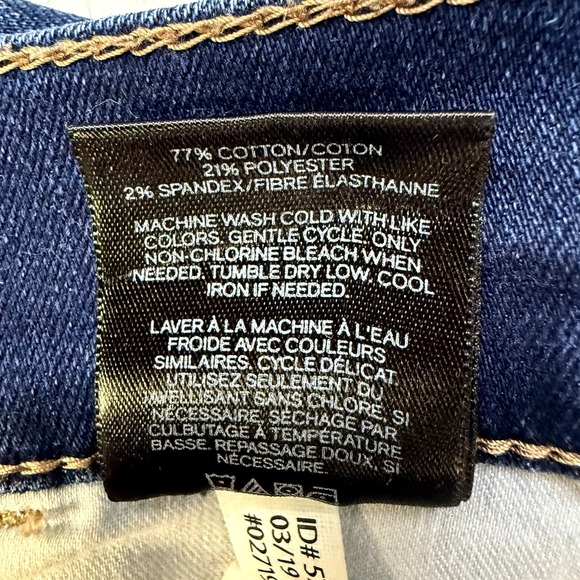 EXPRESS Womens Perfect Legging‎ High Rise Distress Blue Denim Jeans Size 0 - Picture 8 of 9